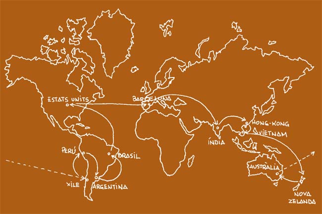 mapa del món